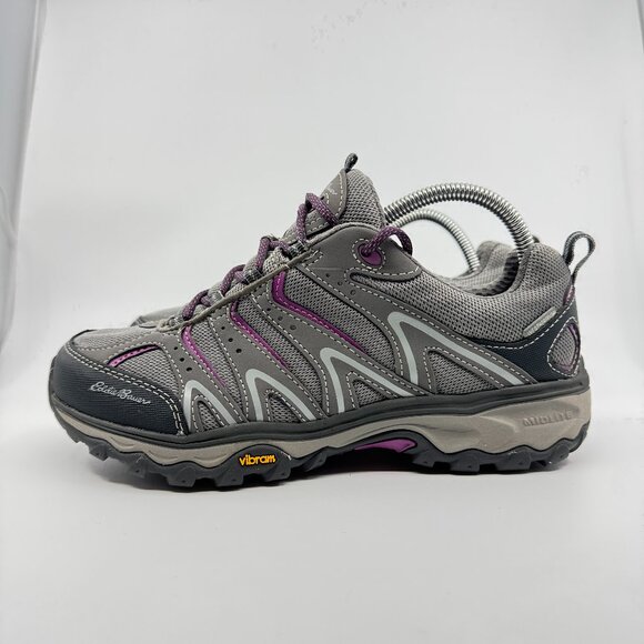 Eddie Bauer Boots Womens Size 9.5 Low Top Lukla Pro Weatherproof Hiking Vibram - Picture 1 of 12